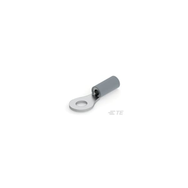 Te Connectivity Ring Terminal, #6 Stud Size, 1.65 mm², Bare Insulated, Grey 2-322873-1 - main